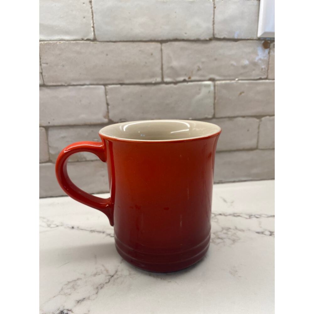 Le Creuset Stoneware Grand Mug 400mL 14oz Flame Ombré Red Coffee Mug - Picture 5 of 9